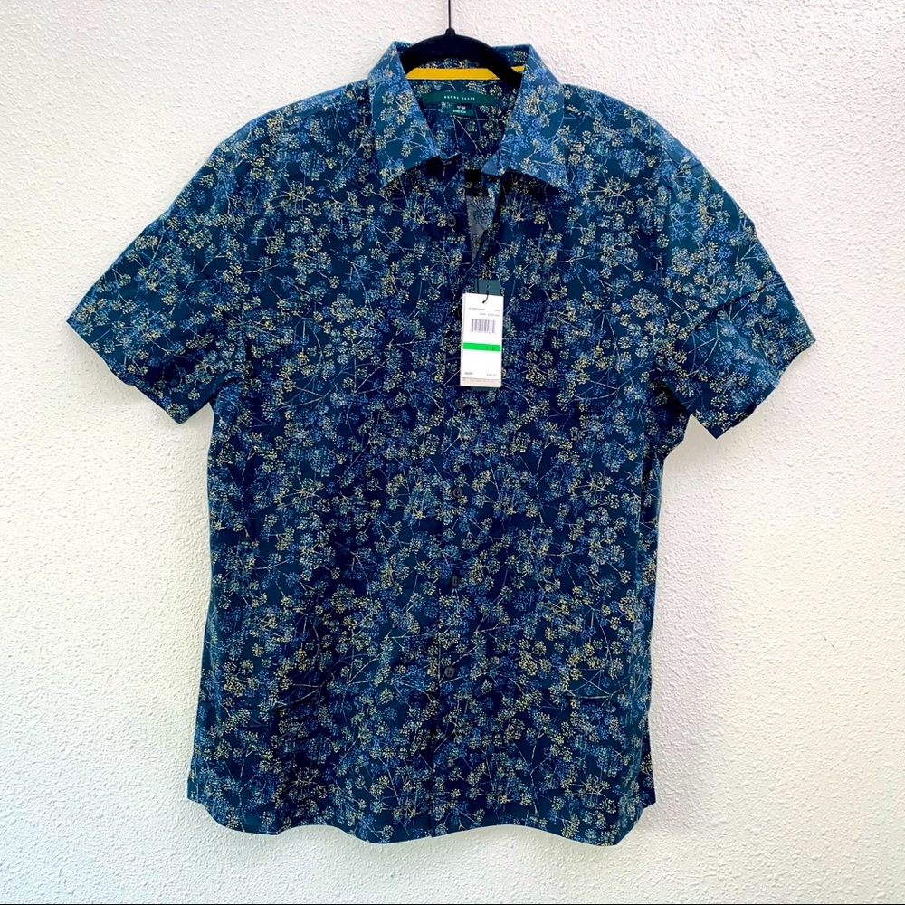 PERRY ELLIS buttonup Shirt, blue saphire, L